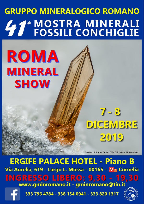 41a MOSTRA DI MINERALI, FOSSILI E CONCHIGLIE